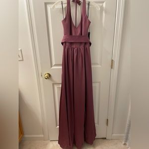 Vera wang long lavender dress